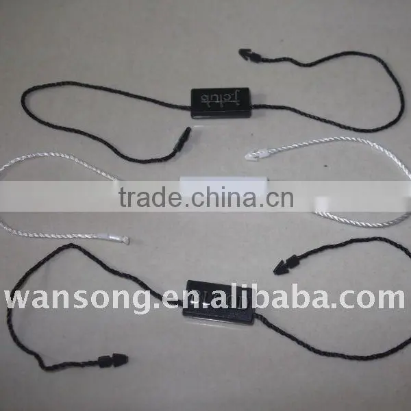 China Factory Price Plastic Garment String Seal Tags With Your Own Logo photo-6