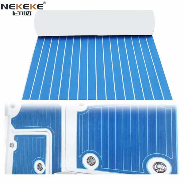 NEKEKE 90*240cm Blue Color Durable Boat Sheets Floor Decking Sheet Marine Foam Mat photo-4