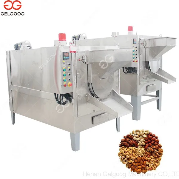 100 Kg/h Dry Nuts Roasting Machine Cocoa Roaster Machine photo-1