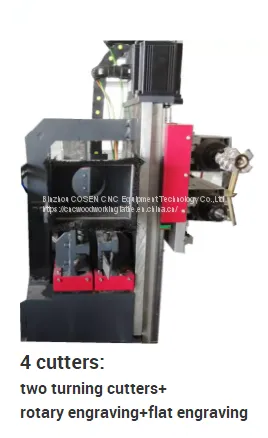 4axis Double Turning Tools CNC Wood Lathe Processing Center photo-2