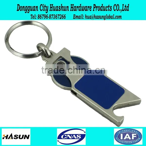 Newest Design Anchor Shape Rhinestone Metal Keychain photo-6