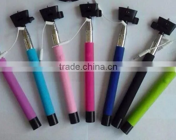 Fashion Colorful Wired Selfie Stick Monopod With Cable for Smartphone Supplier's Choice photo-6