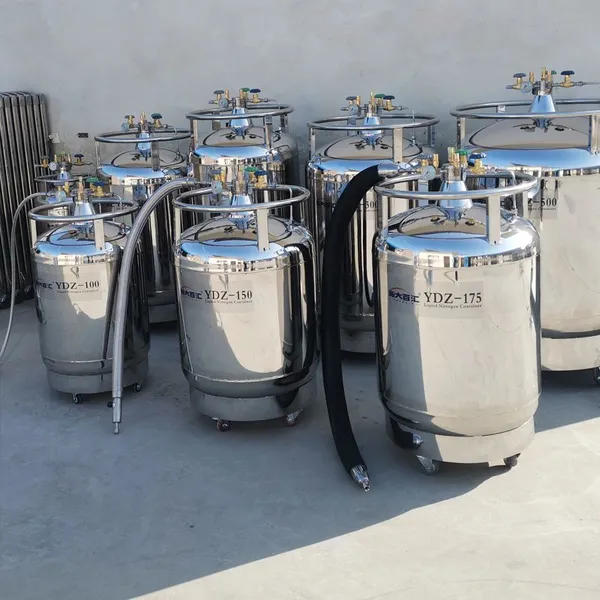YDZ-100 Self-pressurized Liquid Nitrogen Container 100l Cryogenic Tanks for Laboratory Analysis and Materials Engineering photo-4