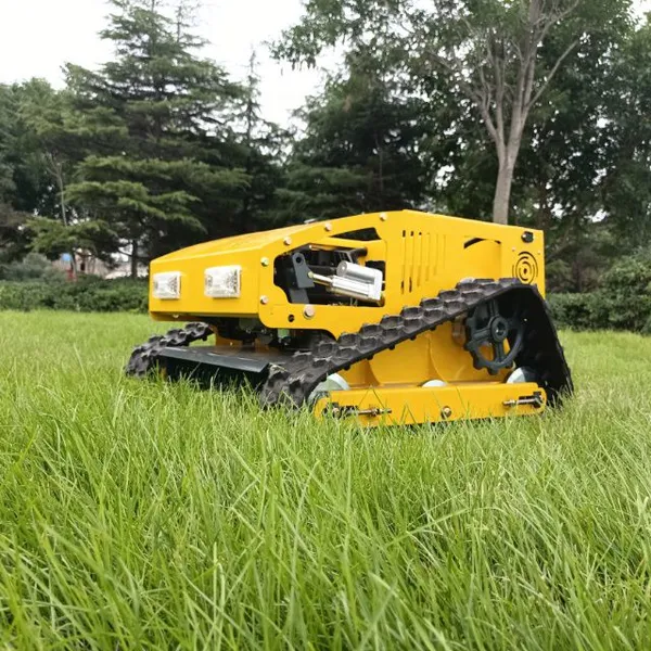 Industrial Single Cylinder Gasoline Engine Rubber Track Remote Operated Weed Cutter With 6Km/H Speed and 550mm Cutting Width photo-2