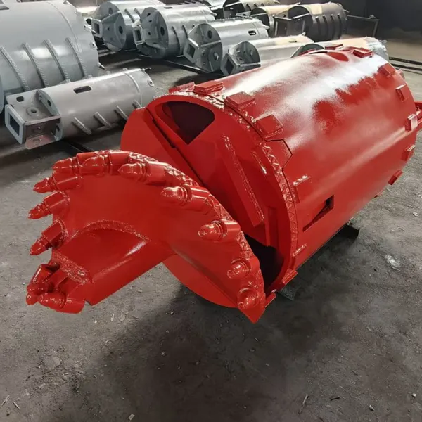 Double Bottom Open Rock Drilling Bucket for Rotary Drilling Rigs