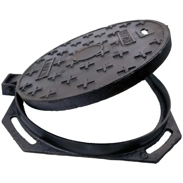 Factory in China Square Ductile Iron Non Pressure Manhole Cover Black Durable for Parking Safety Jingdong Model 24 photo-6