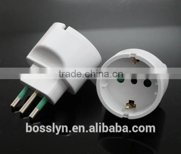 Germany European to Italy Chile Power Plug Adapter Travel Converter Vacation photo-4
