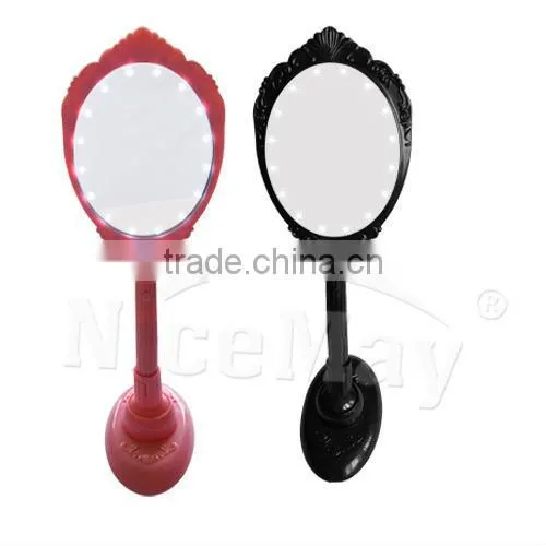 Hot Sale Makeup Mirror With Led Light/makeup Case With Lighted Mirror/fancy Makeup Mirror photo-3