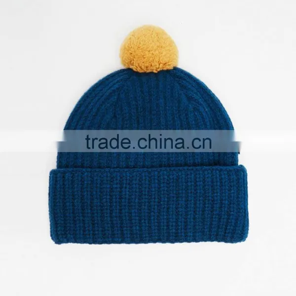 High Quality Pom Pom Cheap Custom Winter Hats/ Knitted Beanie/ Knitted Hat photo-2