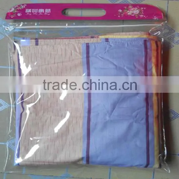 Best Price Clear Hanging PVC Plastic Bag for Packing Bed Sheet, Zipper Bedding Packaging Bag photo-2