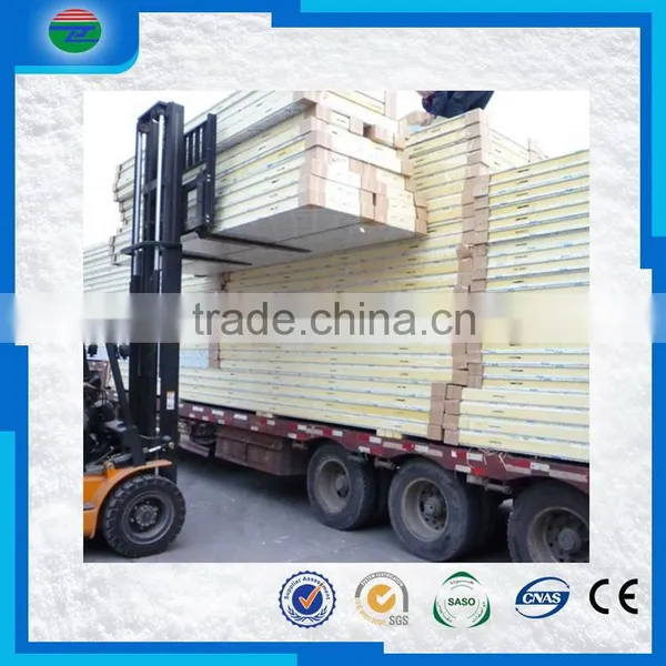 China Gold Supplier Hot Selling Cement pu Sandwich Panel for Cold Room photo-3