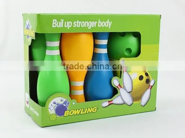 22cm Smile Face Bowling Set Sport Toy for Kids With 6 Bottles and 1 Ball photo-3