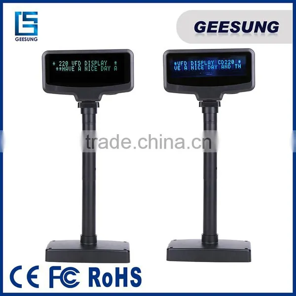 USB RS232 Pole Customer Display,VFD 2Lines Display photo-2