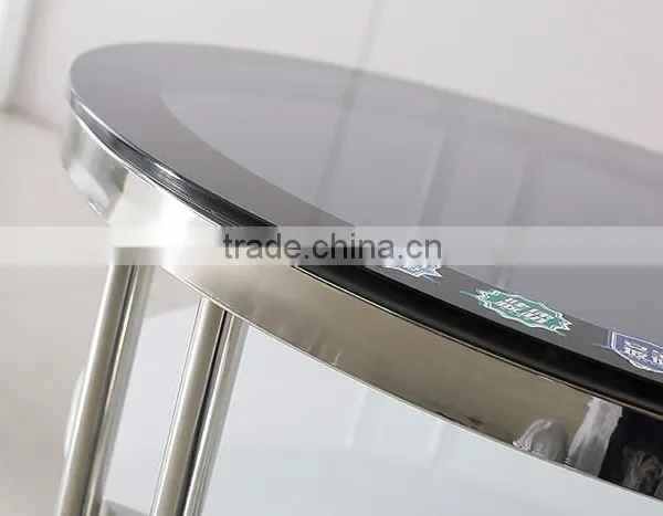 New Model Clear Round Glass Top Coffee Table photo-4