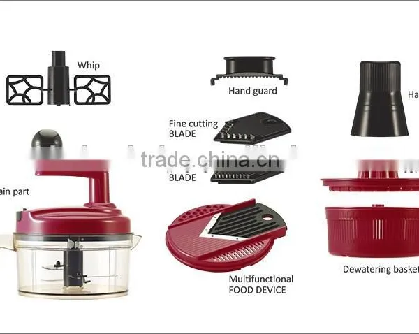 S/S+ABS+PP 21.5*18*24 Manual Food Processor Swift Chopper/food Processor/egg Processor photo-6