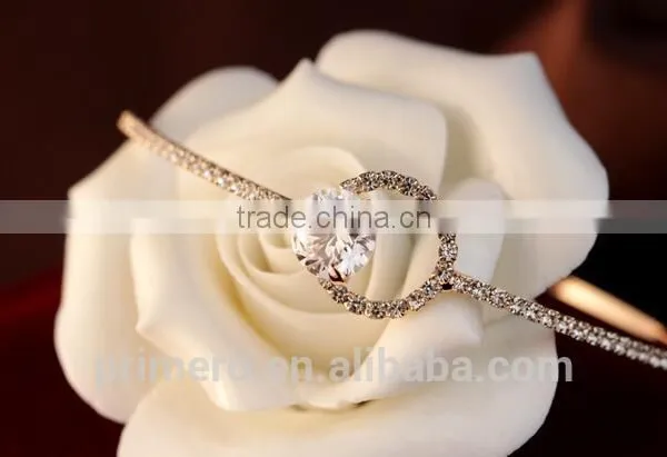 White Gold Plated AAA+ Cubic Zircon CZ Diamond Bangles Bracelets For Women Jewelry photo-5