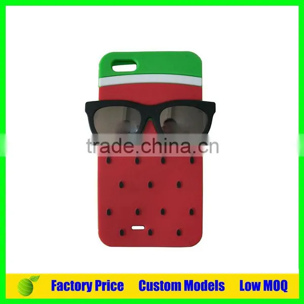Watermelon With Glasses Silicone 3d Phone Case Mobile Cover for Iphone SE Cell Phone Case Back Cover photo-3