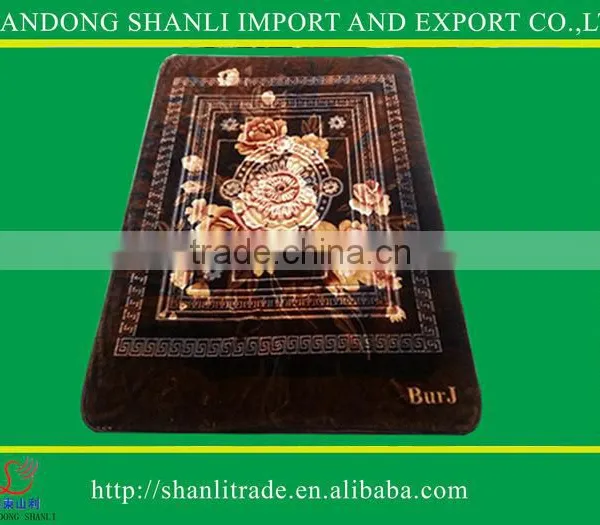 1Ply Printed Raschel Blanket/Korean Mink Blanket photo-5