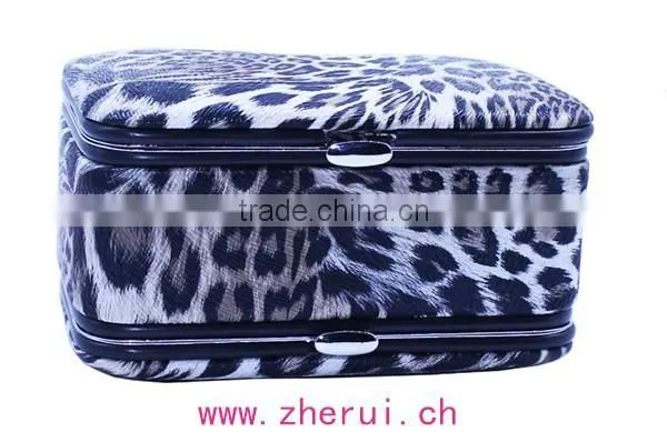 Leather Metal-framed Manicure Sets,pedicure Set and Jewelry Box Combined
