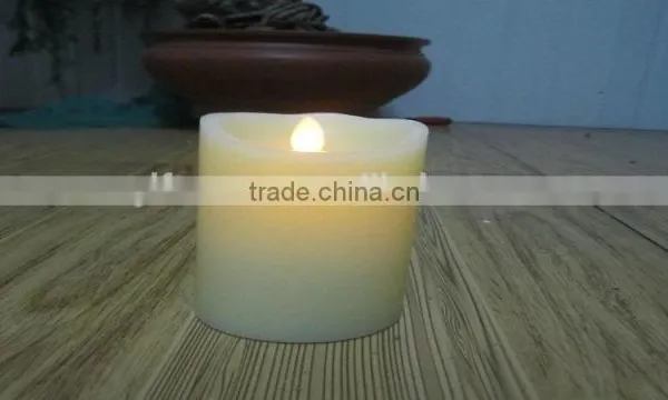 D80*H80mm Paraffin Pillar Electronic Swinging Christmas LED Candles Gifts photo-2