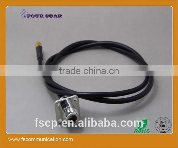 RG58 Cable Assembly With SMA Male Crimp to N Female Crimp 25.4mmSQ Flange Connetcors photo-6