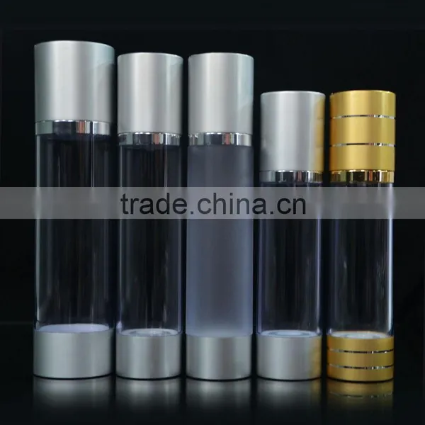 Aluminum Golden Color Hollow Out Airless Pump Bottle photo-3