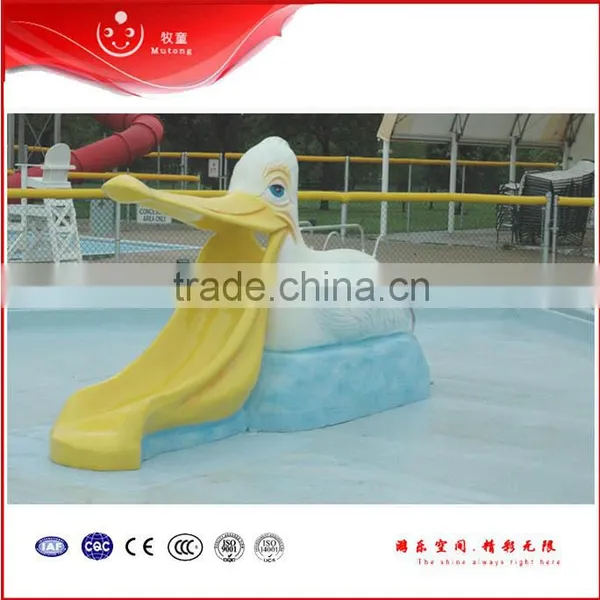 Fiberglass Pool Slide Swimming Themed for Summer Kids Play
