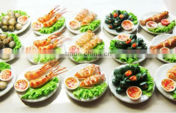 Dollhouse Miniature Seafood Yummy Food Deco Scale 1:12
