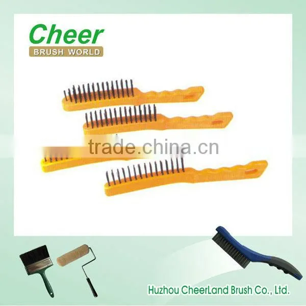 Wire Brush With Black Wire,plastic Handle.