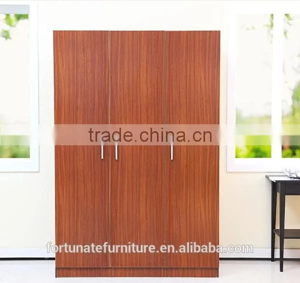 Three Door Laminated Particle Board Clothes Wardrobe for Sale photo-2