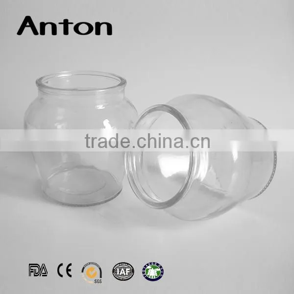 600ml Round Clear Large Glass Storage Jar With Cork Stopper photo-2