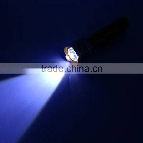 1W Powerful Led Zoom Adjustable Flashlight Powered by 2D Batteries photo-6