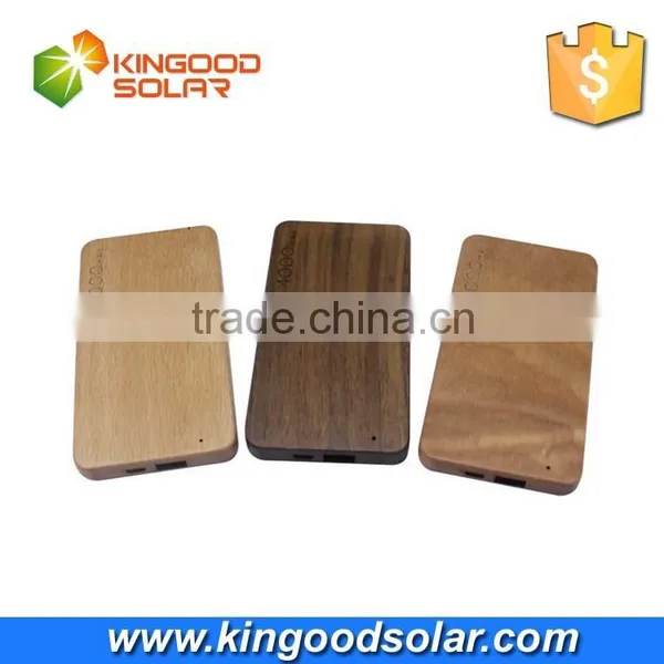 2016 Newest Portable 4000mah Wooden Rohs Power Bank Charger photo-2