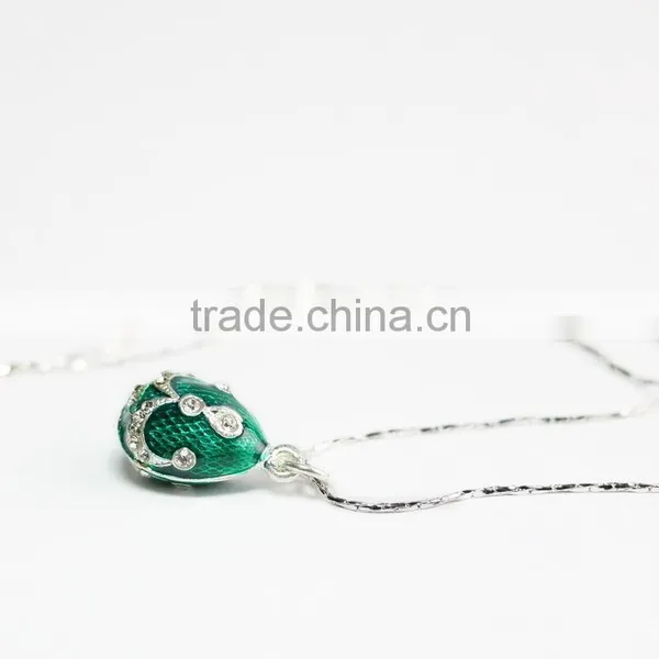 High Quality Green Metal Enamel Pendant photo-4
