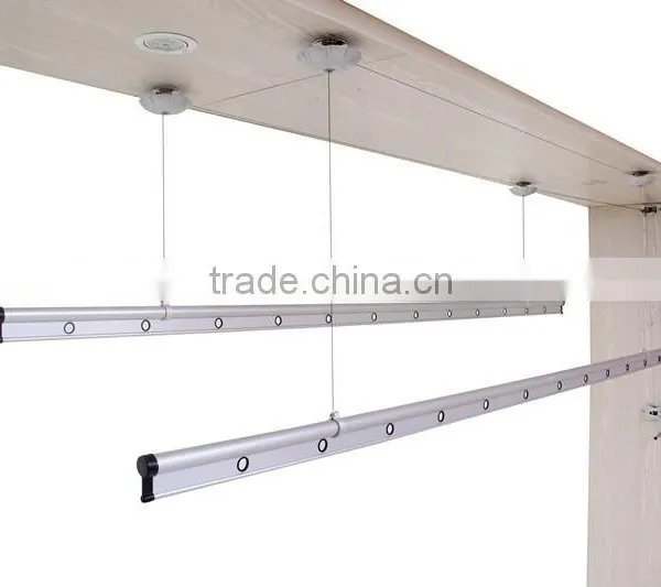 2.4M Eletriplate Aluminium Clothes Drying Hanging Spice Rack photo-5