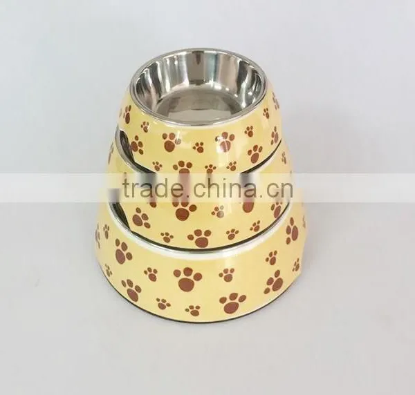 Melamine Bowl for Pet Paw Print Dog Bowl Melamine Material Pet Bowl photo-2