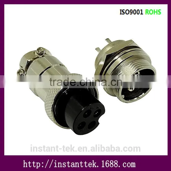 INST GX19 10pin Metal Srcew Waterproof Airplug Connector photo-4