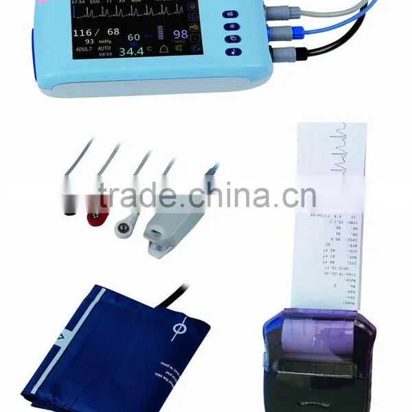 MC-JERRY-I CE&FDA Handheld Portable Patient Monitor With NIBP SPO2 ECG 6 Parameter