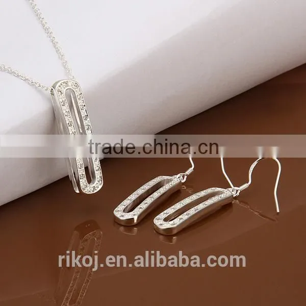 2015 Hot Sale Haripin Shape Crystal Bridal Jewelry Sets