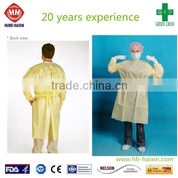 Wholesale Disposable Yellow Coveralls, Disposable Coverall Suit