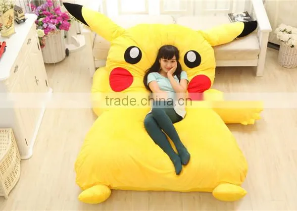 Newest Design Japan Stuffed Giant Pikachu Plush Bed Mattress With Memory Foam Sleepsuit Pokemon go Airbed Pikachu Mattress Sofa photo-6