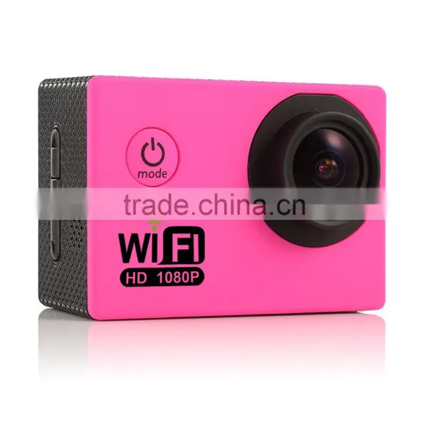 Different Color Popular Waterprooof Full HD 1080p Wifi Sport Camera Quality Choice