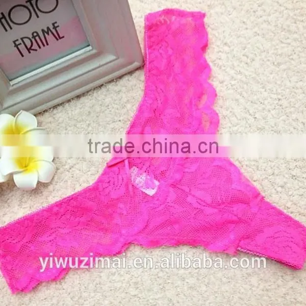 Hot Sexy Women Lace Transparent G-string photo-2