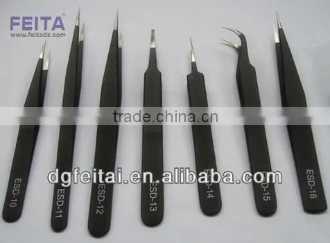 Hot Selling Stainless Steel ESD Tweezers Manufacturing/tweezers Eyelash Extension Esd TWEEZERS photo-4