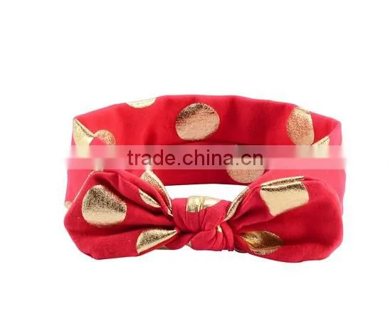 Baby Girl Toddler Sequined Bow Head Wrap Hair Band Striped Turban Headband photo-4