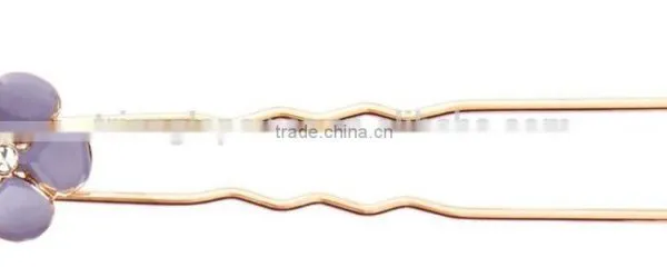 Blond Flower Hair Clip in Hair Extension for Girl photo-4