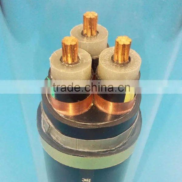 High Voltage Cable, 3 Core, Steel Tape Armored, 35mm2 Copper Electrical Cable