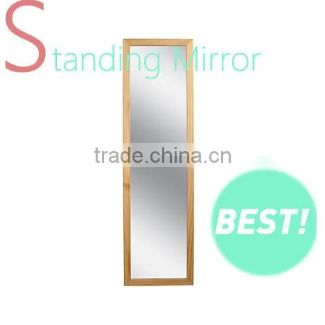 Full Length Wood Framed Wall Mirror