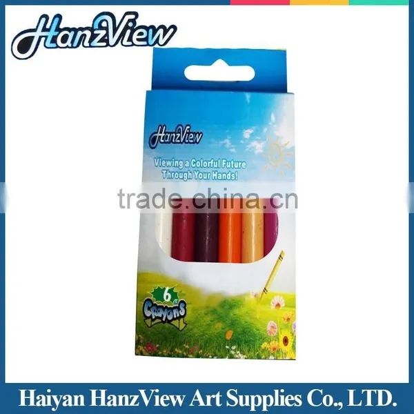 Economic 6-color Wax Crayons