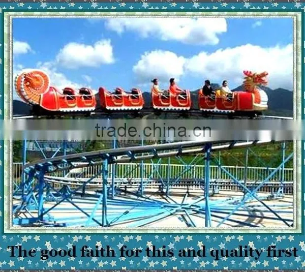 2016 Hot Sale Theme Park Plastic Wheels Slide Dragon Coaster Rides photo-4